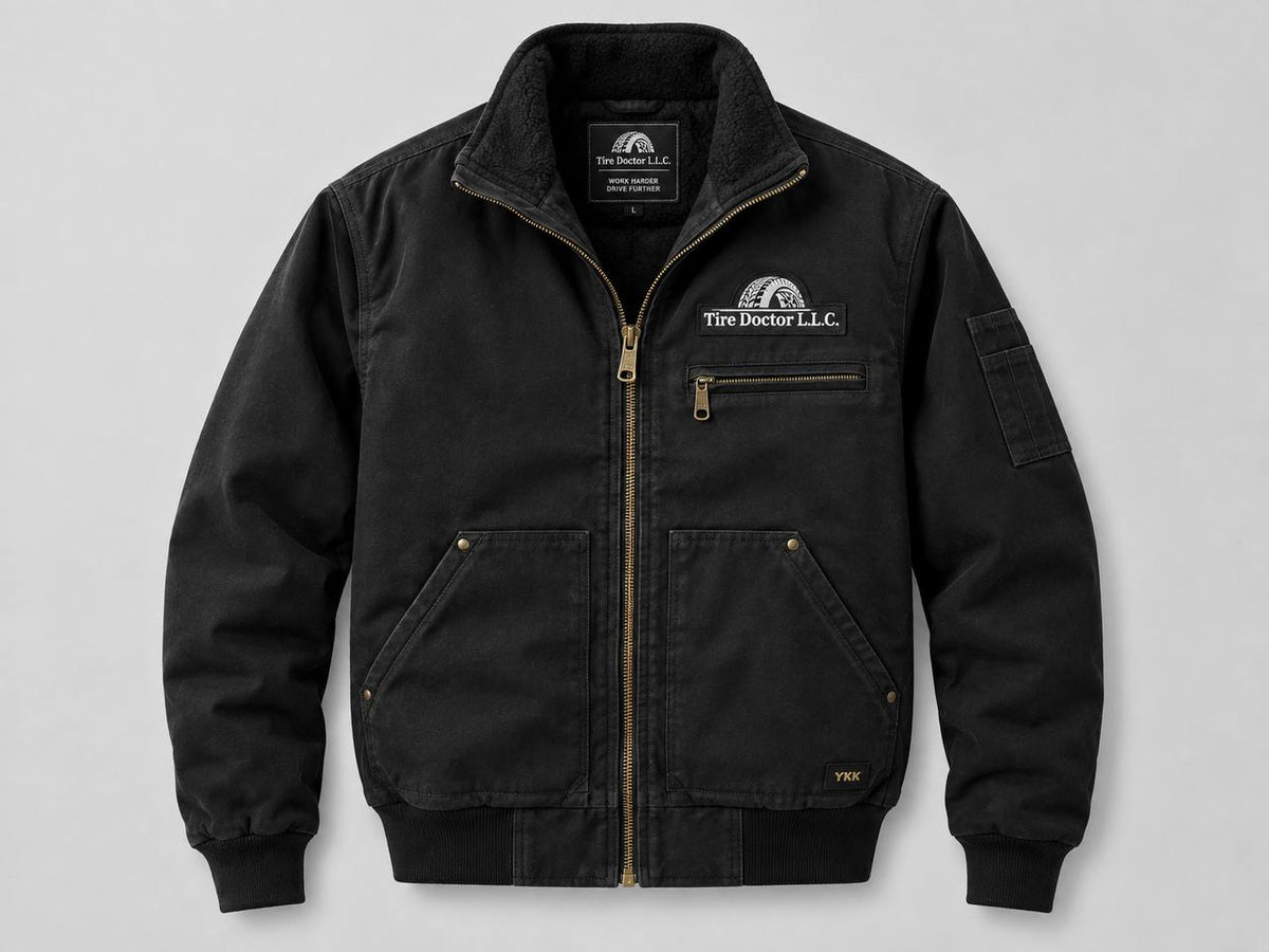 Tire Doctor Heavy-Duty Performance Zip-Up Work Jacket