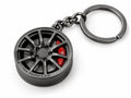 Tire Doctor Anodized Metal Rim Keychain